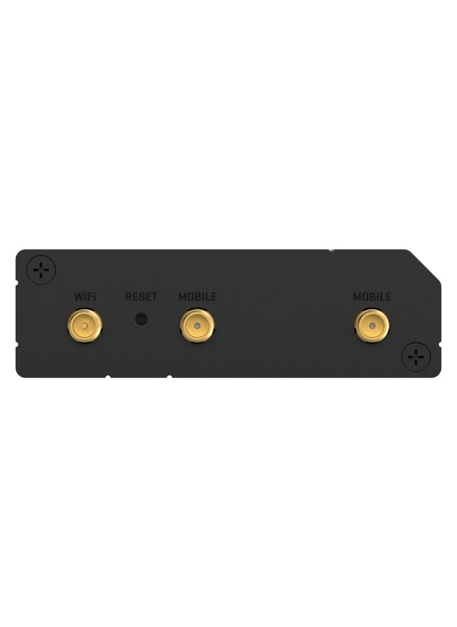 TELTONIKA RUT241 Industrial Cellular Router, LTE Cat 4, 150 Mbps, 2.4 GHz Wi-Fi, 2x RJ45 Fast Ethernet, WAN Failover, Digital I/O, RMS, Black | RUT241