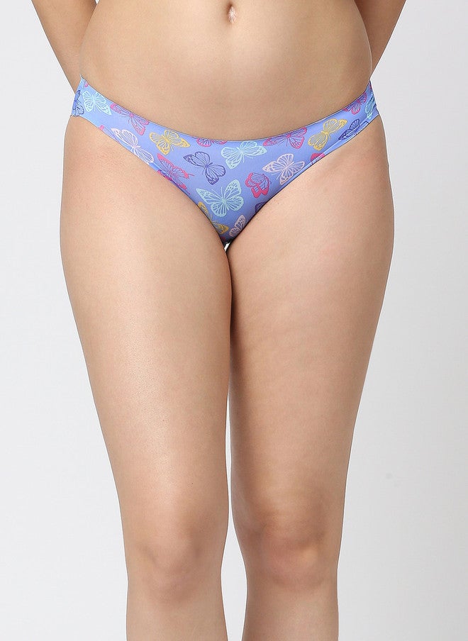 Red Rose RedRose Pack of 3 Printed Mid-Rise Bikini Briefs for Women - Image 2