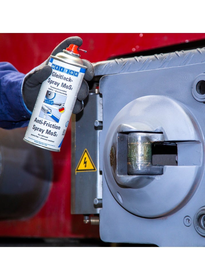 Weicon WEICON Anti-Friction Spray MoS2 | 400 ml | Dry lubricant plain bearing motors and more - Image 3