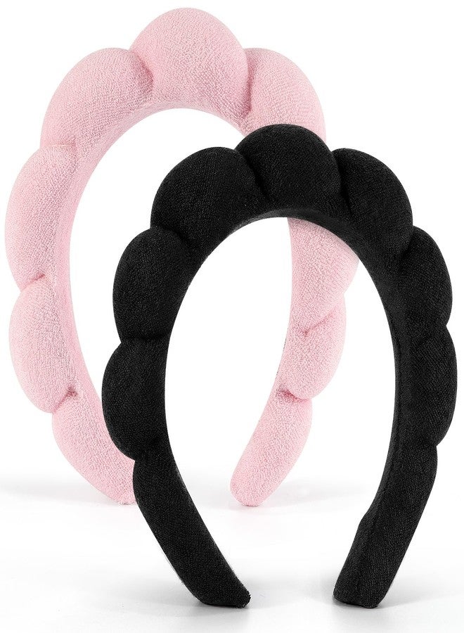Chanaco Spa Headband and Wrist Bands for Women, Skincare HairBands Wrist Towels, Face Wash Hair Wraps Non Slip, Thick Facial Accessories for Makeup, Bath Shower Teen Girl Gifts Trendy Stuff - Image 1