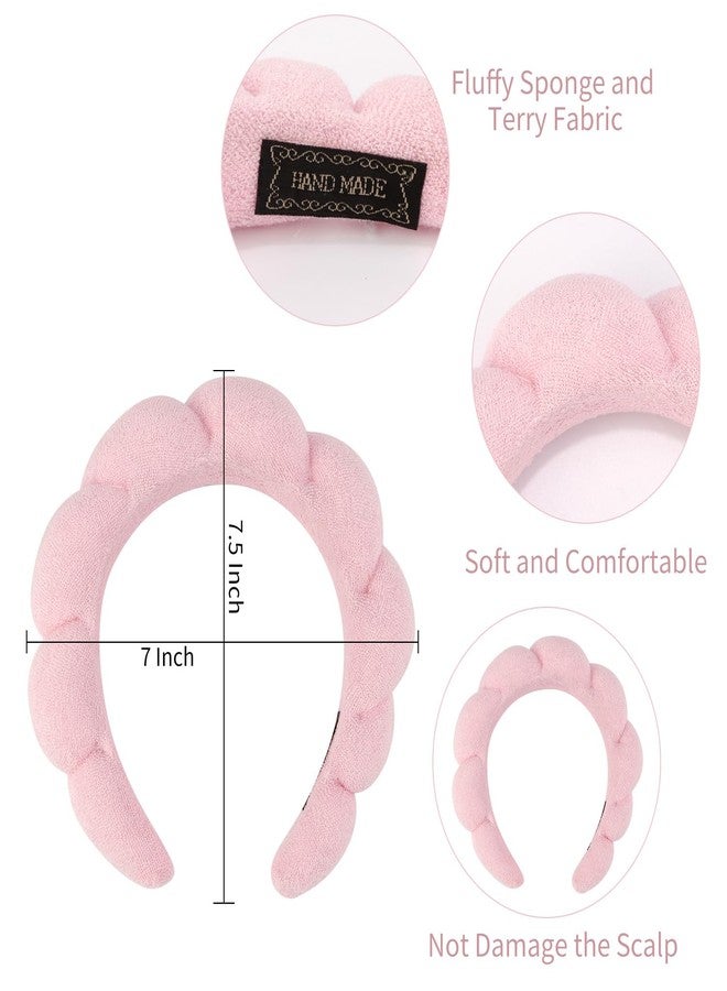 Chanaco Spa Headband and Wrist Bands for Women, Skincare HairBands Wrist Towels, Face Wash Hair Wraps Non Slip, Thick Facial Accessories for Makeup, Bath Shower Teen Girl Gifts Trendy Stuff - Image 5