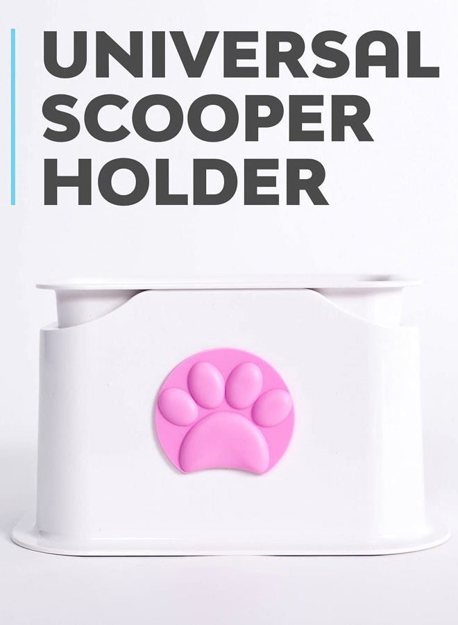 iPrimio Universal Cat Litter Scooper Holder - Durable & Heavy Duty - Kitty Litter Box Scooper Accessory - Plastic & Metal Scoop Holder - 4 Color Options - Image 2