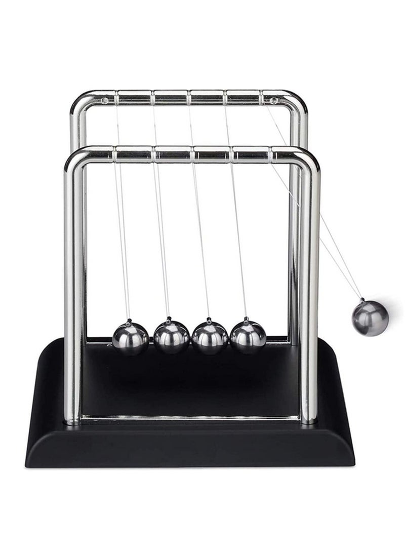 1pcs Newton's Cradle Balance Balls - Fun Desk Toy for Home & Office, Educational Science Gadget, Stress Relief Gift for Kids & Adults, 17.5 x 15 x 18 cm  - Image 2