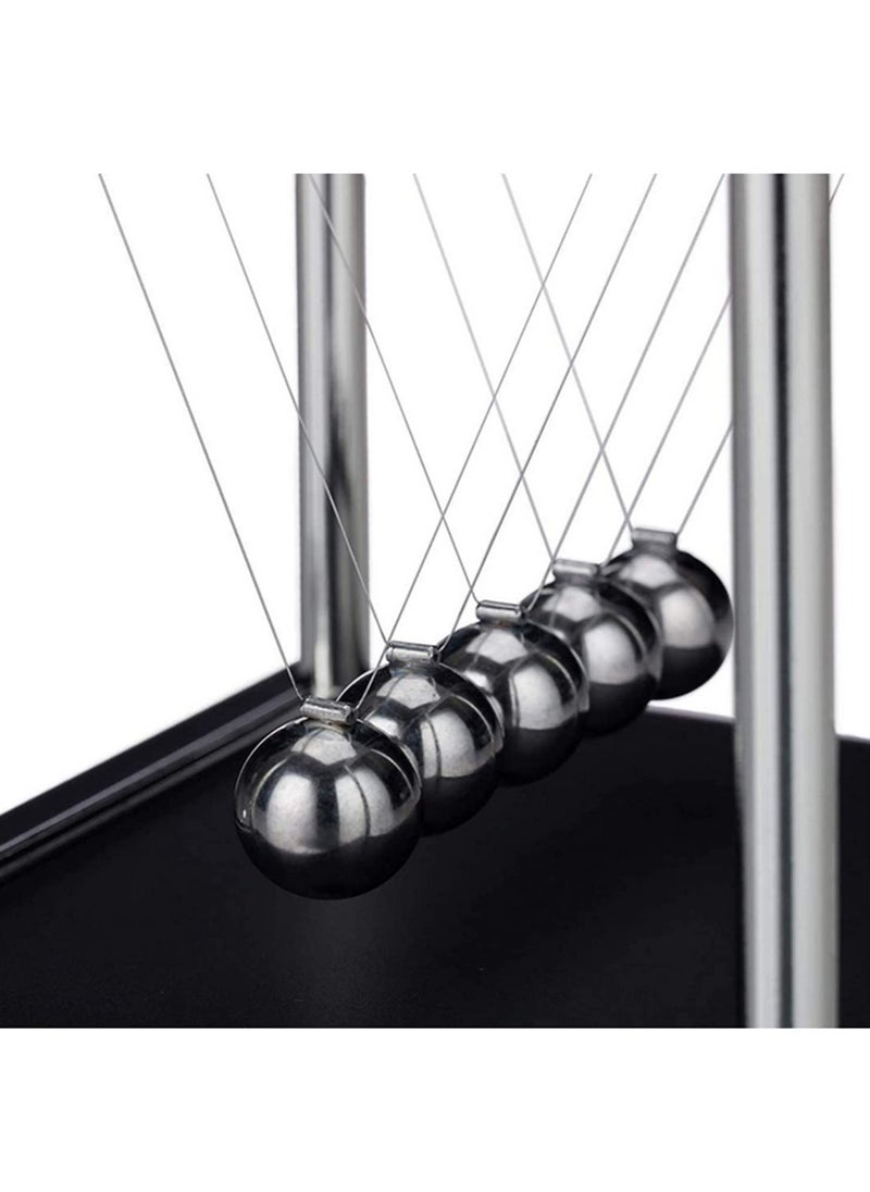 1pcs Newton's Cradle Balance Balls - Fun Desk Toy for Home & Office, Educational Science Gadget, Stress Relief Gift for Kids & Adults, 17.5 x 15 x 18 cm  - Image 3