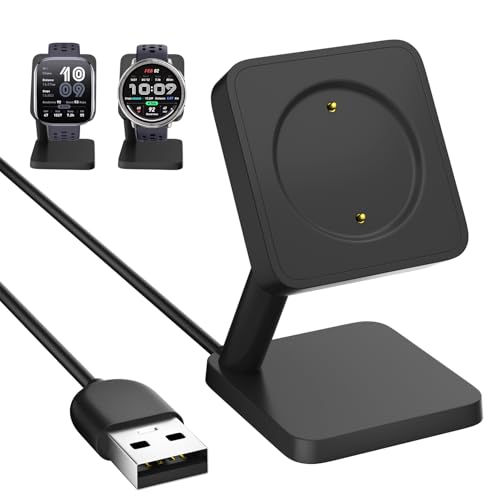 Gamorek Charging Station for Amazfit Bip 6/Active 2, Replacement Smart Watch Charger 3.3Ft USB Magnetic Charger Stand - Image 1
