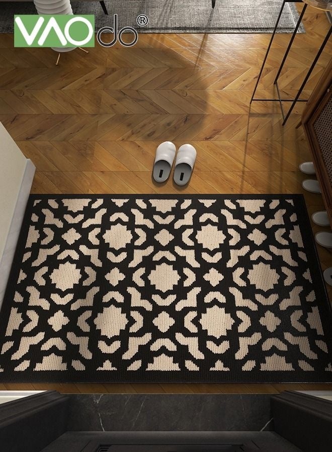 كيلا سجادات الأبواب الداخلية غير القابلة للانزلاق والماصة للباب الأمامي ومقاومة الأوساخ وسجادة المدخل ذات النمط الهندسي الكلاسيكي للباب الأمامي الداخلي والخارجي والمدخل والفناء 60*90 سم - Image 2