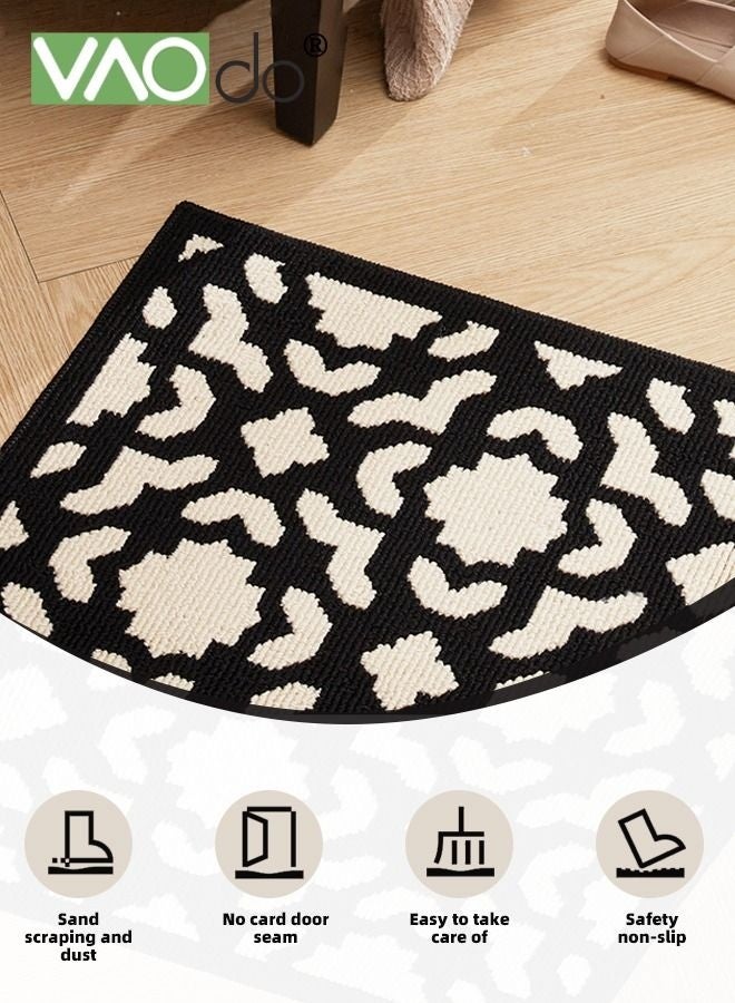 كيلا سجادات الأبواب الداخلية غير القابلة للانزلاق والماصة للباب الأمامي ومقاومة الأوساخ وسجادة المدخل ذات النمط الهندسي الكلاسيكي للباب الأمامي الداخلي والخارجي والمدخل والفناء 60*90 سم - Image 3