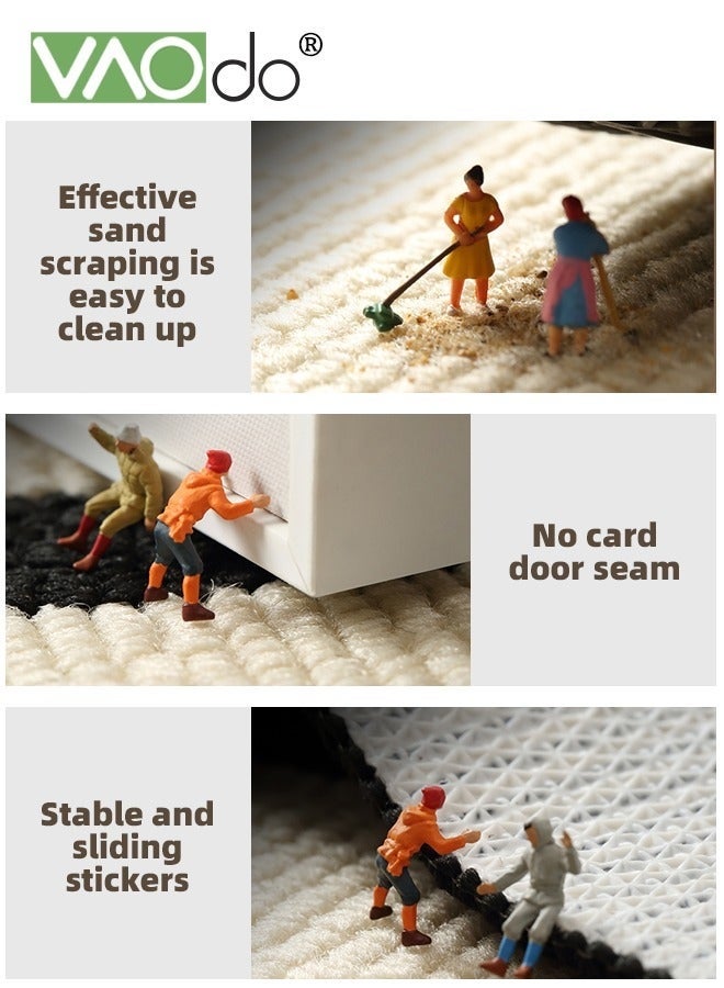 كيلا سجادات الأبواب الداخلية غير القابلة للانزلاق والماصة للباب الأمامي ومقاومة الأوساخ وسجادة المدخل ذات النمط الهندسي الكلاسيكي للباب الأمامي الداخلي والخارجي والمدخل والفناء 60*90 سم - Image 5