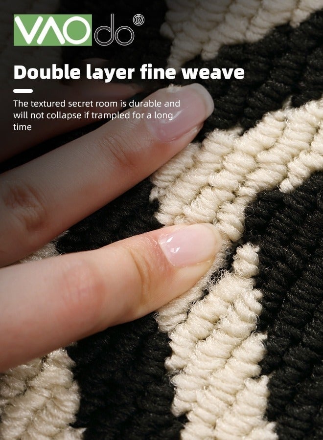 كيلا سجادات الأبواب الداخلية غير القابلة للانزلاق والماصة للباب الأمامي ومقاومة الأوساخ وسجادة المدخل ذات النمط الهندسي الكلاسيكي للباب الأمامي الداخلي والخارجي والمدخل والفناء 60*90 سم - Image 4