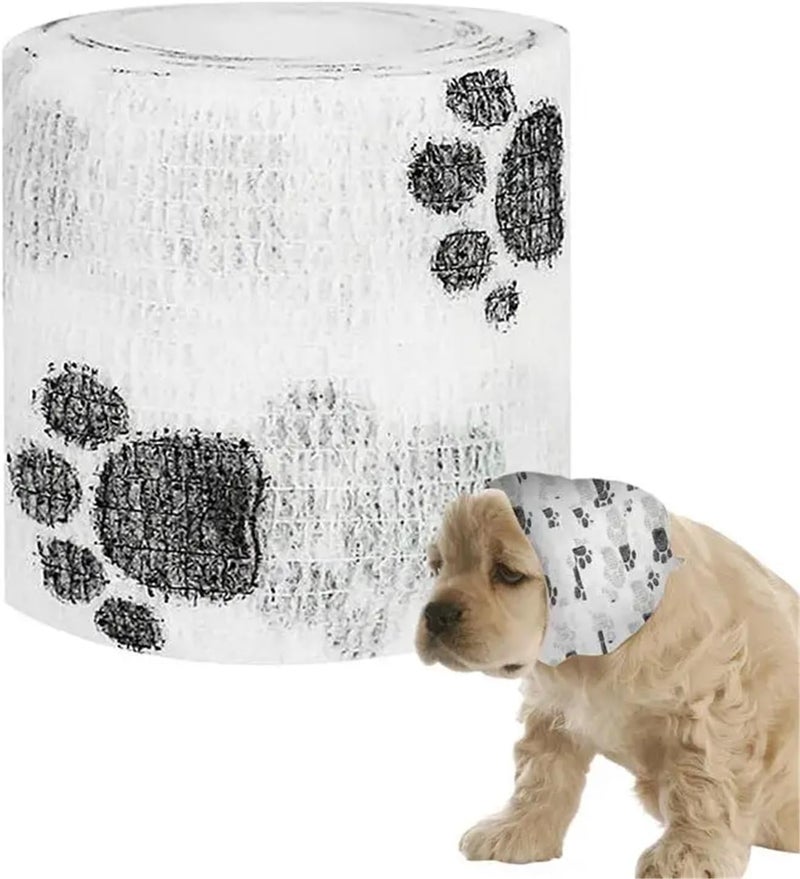 5PCS Self-Adhesive Elastic Bandage Wrap for Pets - Cohesive Tape for Dogs, Cats, and Horses - Perfect for Wound Care(Multicolour) - Image 4
