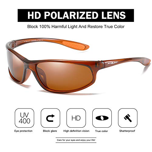 FAGUMA Polarized Sports Sunglasses For Men Cycling Driving Fishing UV400 Protection - Image 3