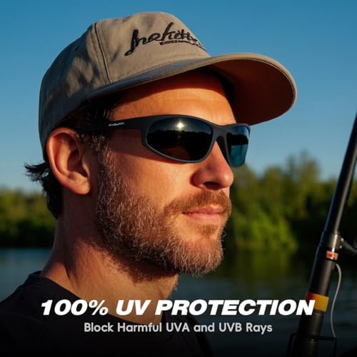 FAGUMA Polarized Sports Sunglasses For Men Cycling Driving Fishing UV400 Protection - Image 2