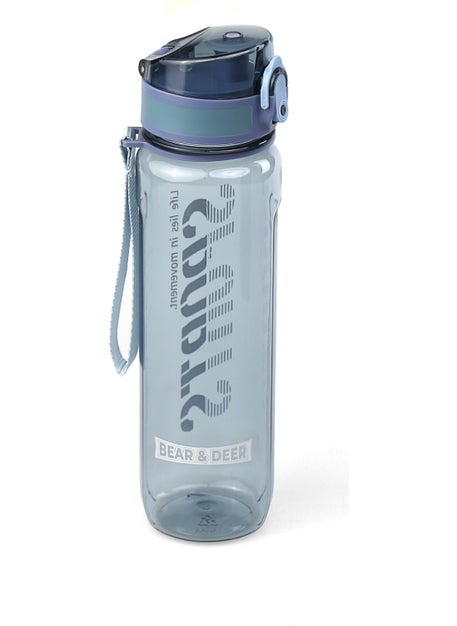 Automatic Cap Transparent Blue Water Bottle 700 ml - MT0028