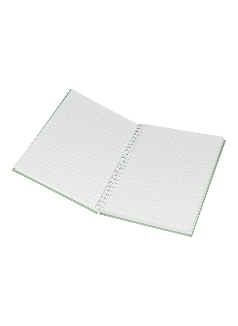 Light Spiral Hard Cover Notebook, Single Ruled, 100 Sheet, A5 Size, 5 Piece - LINBSA51512
