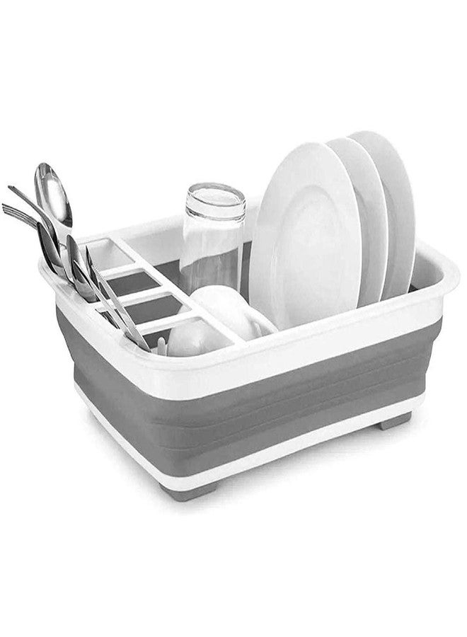 DEE SONS Silicone Plastic Folding Collapsible Or Foldable Durable Sink Dish Rack Drainer Drying Rack Washing Basket for Dish Drainer Rack - Image 1
