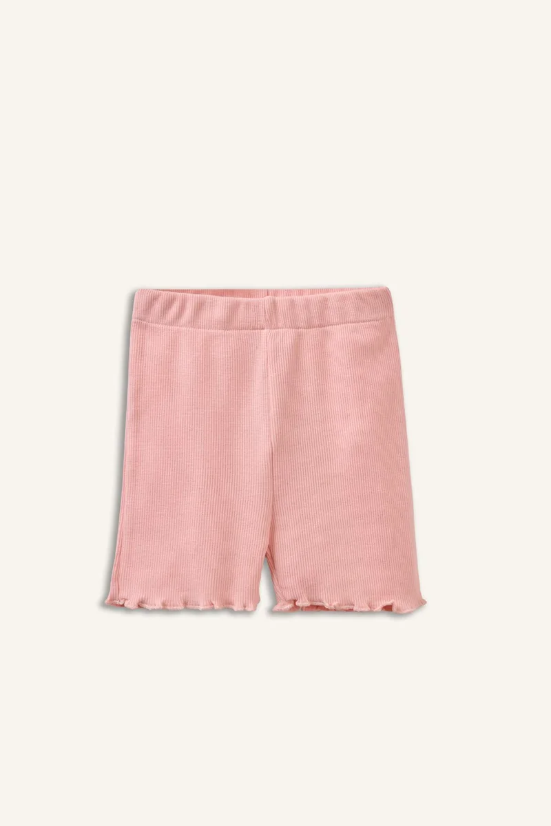 DeFacto Baby Girl Biker Normal Waist Shorts