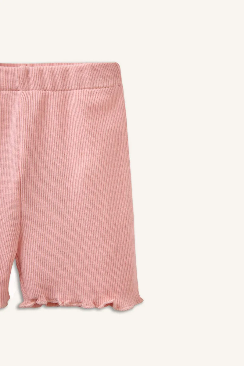 DeFacto Baby Girl Biker Normal Waist Shorts