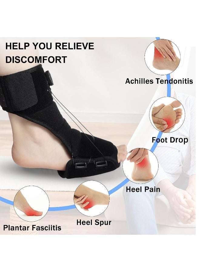 Dorsal Night Splint for Foot Pain Relief, Plantar Fasciitis Support, Ankle Stretcher Boot for Comfortable Sleep - Image 2