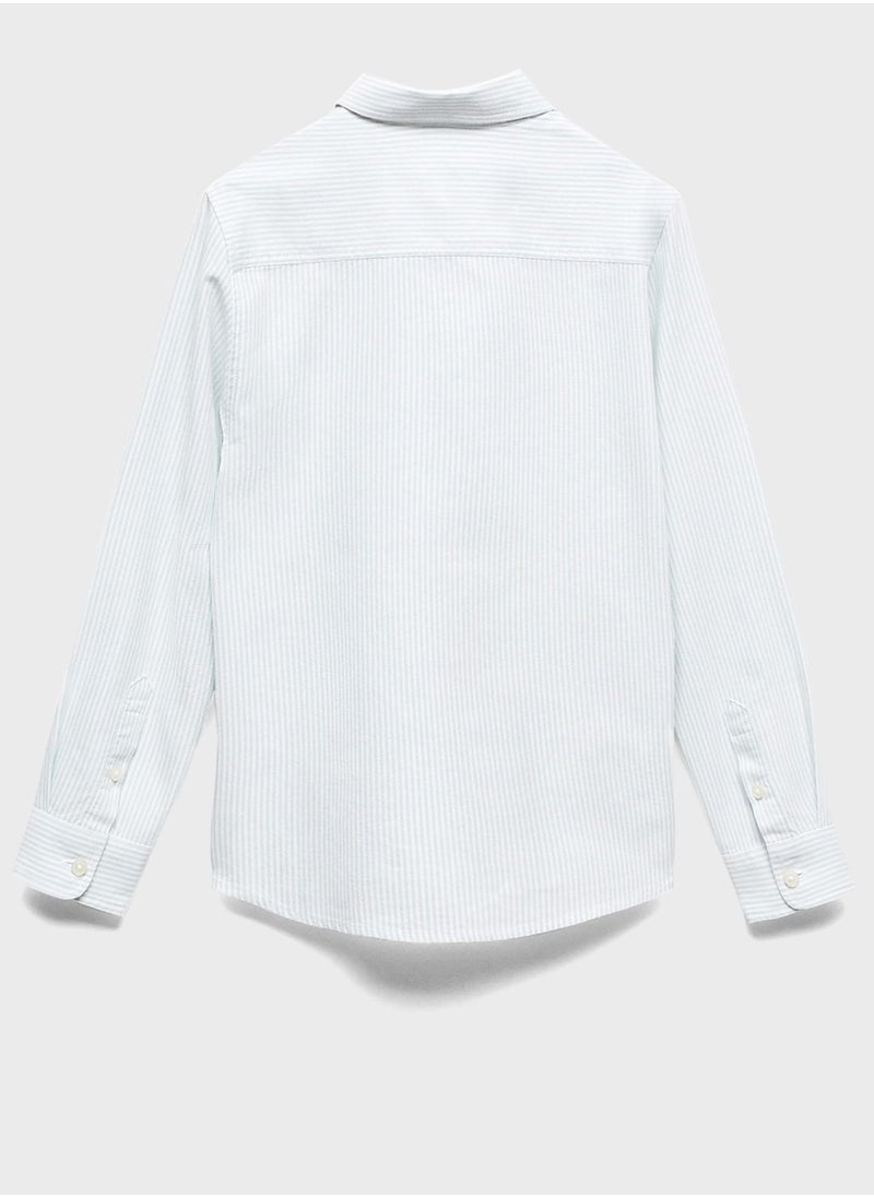 MANGO - Kids Striped Shirt - Image 1