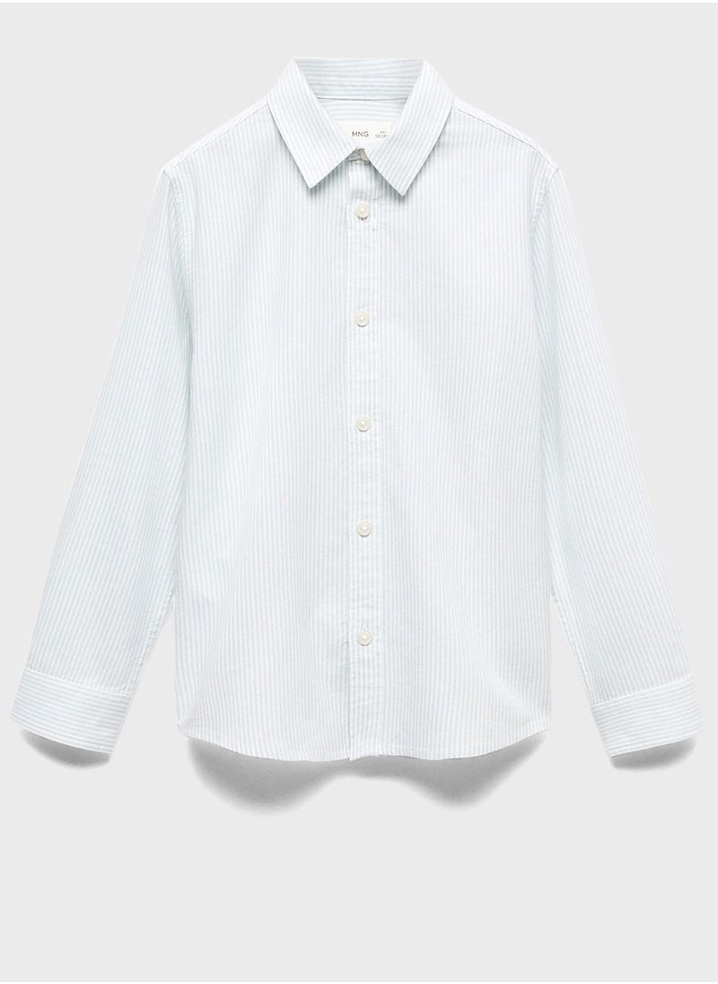 MANGO - Kids Striped Shirt - Image 1