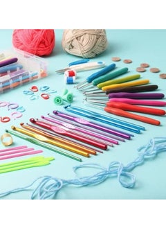 Tanyaz 73 Piece Crochet Kit with Yarn, Hooks, Needles, Accessories, and Canvas Tote Bag, Comprehensive Crochet Starter Pack for Kids, Adults, and Professionals, Ideal for Beginners and Advanced Crafters Alike  - Image 4