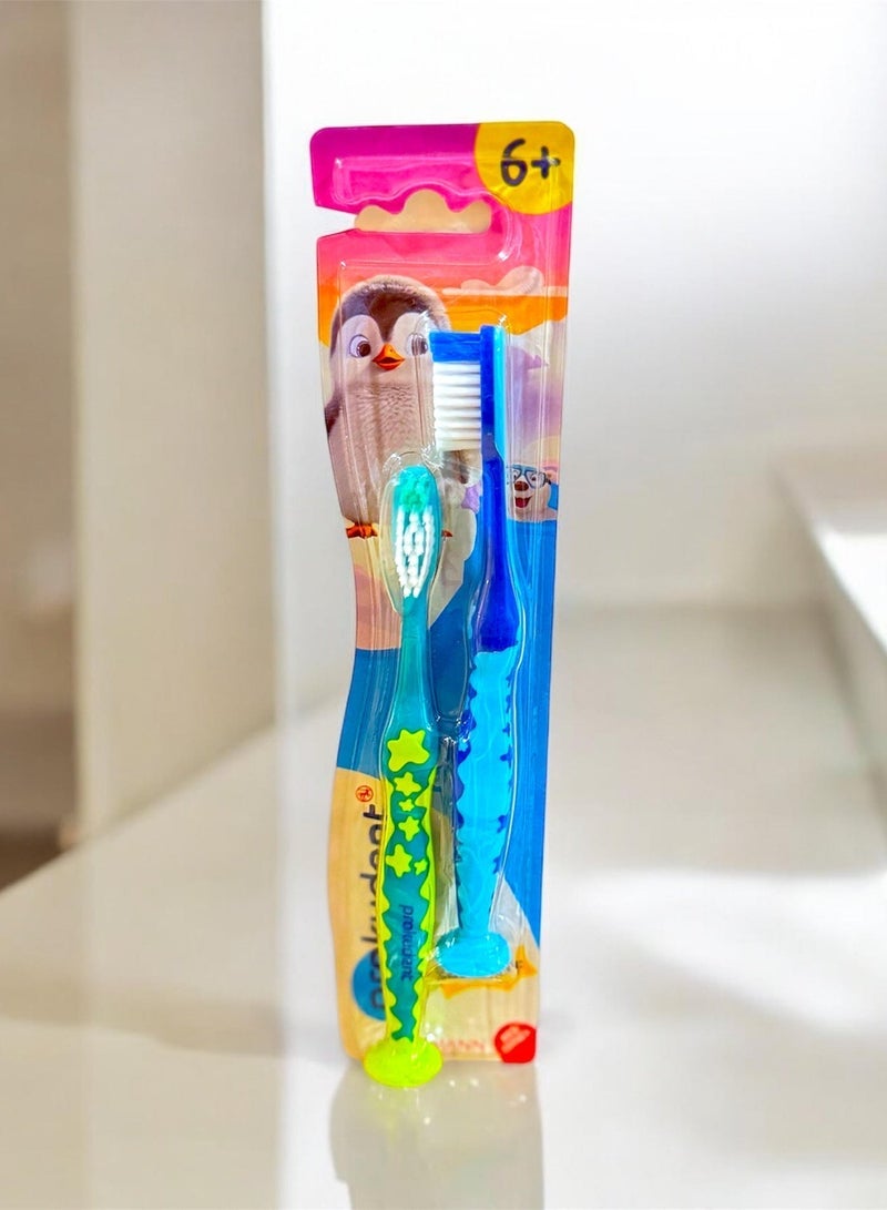 ROSSMANN German Brand, 2-Piece Colorful Kids Toothbrush Set – Gentle, Effective, and Fun for Little Smiles" , teethbrush set, made in Germany - Image 2