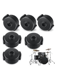 SYOSI Plastic Cymbal Nuts, 8 mm Cymbal Mate Quick Release Cymbal Topper for Drum Kit, Percussion Replacement Parts and Accessories, 6Pcs  - Image 1