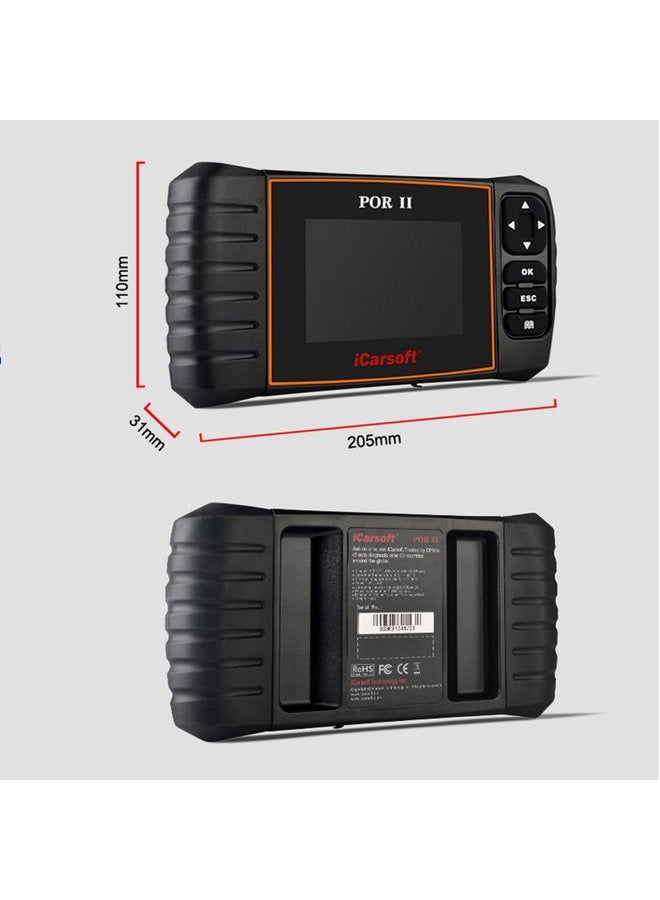 iCarsoft POR-II Porsche OBD-II Scanner Tool Multi-systems ABS SRS (POR II) - Image 4