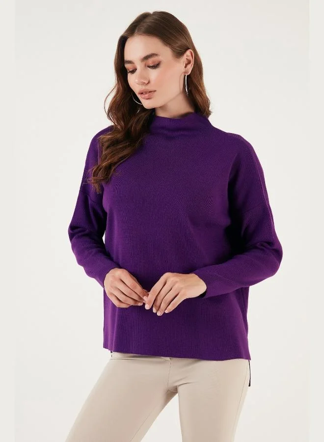 ليلا ليلى قطن سترة بياقة واقفة وظهر طويل عبوتين نسائي