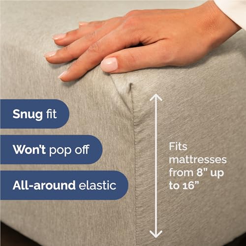 CGK Unlimited Full Size 4 Piece Sheet Set - Comfy Breathable & Cooling Bed Sheets Set - Hotel Luxury Bedding for Women, Men, Kids, Teens, Boys & Girls - Deep Pockets, Soft & Wrinkle Free - Beige (Heathered Sheets) - Image 3