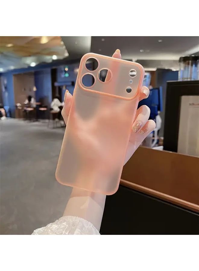 علبة شفافة غير لامعة نحيفة متوافقة مع iPhone 17 Pro أبيض مع حماية للكاميرا - Image 1