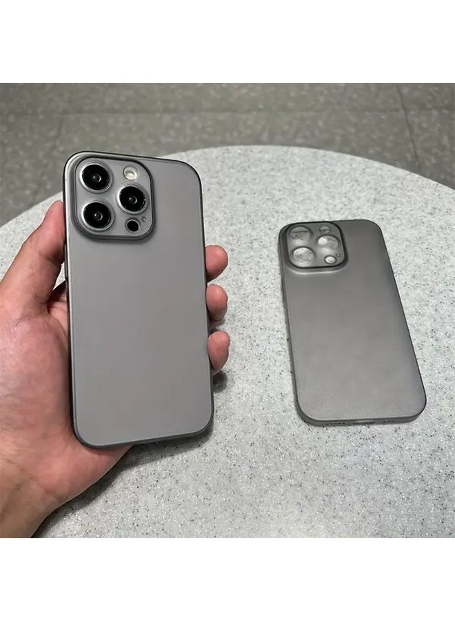 علبة شفافة غير لامعة نحيفة متوافقة مع iPhone 17 Pro أبيض مع حماية للكاميرا - Image 5