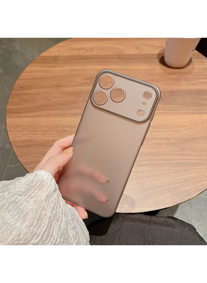 علبة شفافة غير لامعة نحيفة متوافقة مع iPhone 17 Pro أبيض مع حماية للكاميرا - Image 3