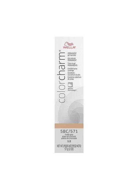 Wella Colorcharm Permanent Gel Hair Color For Gray Coverage 5Bc Fudge Pop