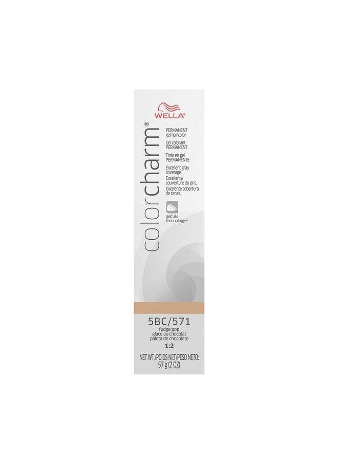 WELLA Color Charm - Wella Colorcharm Permanent Gel Hair Color For Gray Coverage 5Bc Fudge Pop - Image 1