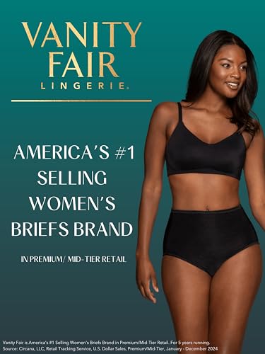 Vanity Fair Women's Perfectly Yours Ravissant Tailored Nylon Brief #15712, Star White, 7 - Image 3