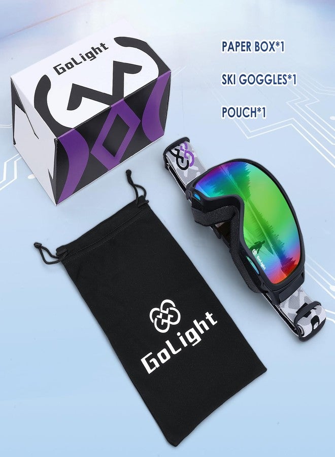 GoLight OTG Ski Goggles for Youth, Teen & Small-Face Adult – REVO Spherical Lens with Anti-Fog Coating, UV400 Protection, Flexible TPU Frame, Non-Slip Adjustable Strap for Skiing & Snowboarding - Image 5