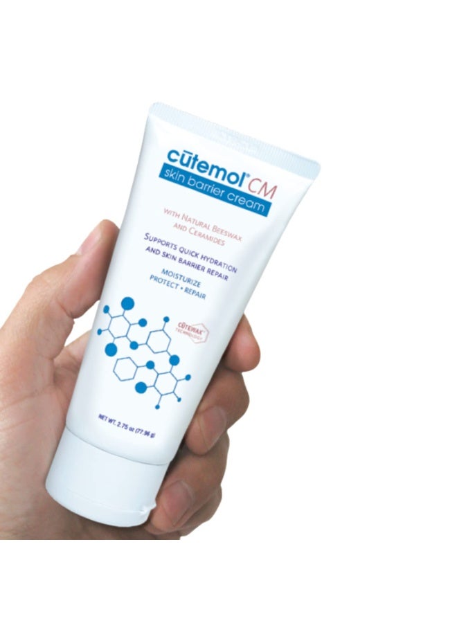 Cutemol CM Emollient Cream - Natural Beeswax & Ceramides for Dry, Damaged Skin (2.75 oz) - Image 5