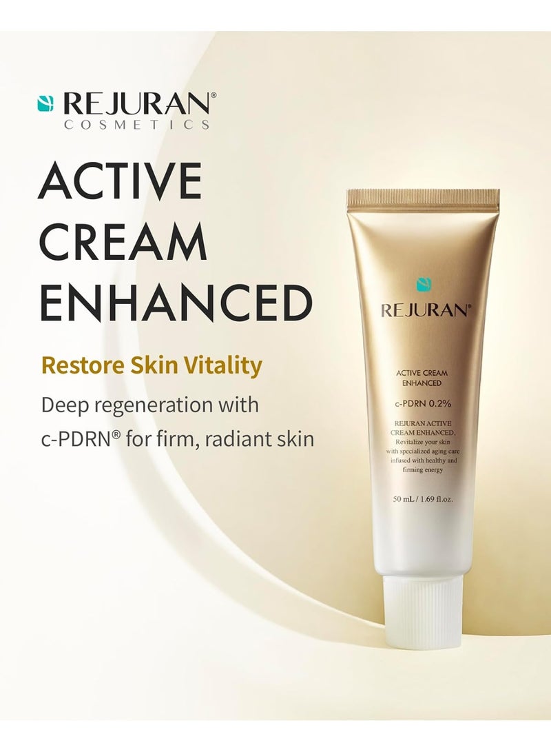 REJURAN كريم REJURAN® النشط المعزز، DOT™ c-PDRN® – تجديد عميق لحمض السلمون النووي PDRN مرطب للوجه لتعزيز الكولاجين، مرونة البشرة، شدها، ورفعها. العناية بالبشرة الكورية. (1.69 أونصة سائلة) - Image 2