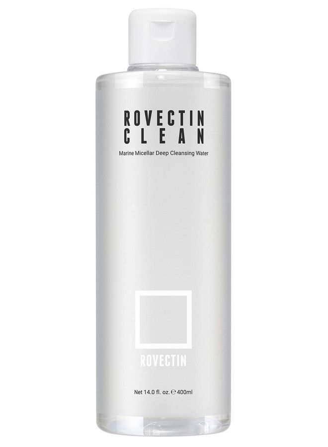 rovectin ماء تنظيف عميق ميكلي من البحر النظيف (13.5 أونصة سائلة 400 مل) مزيل الشوائب من أعماق المحيط مع حمض الهيالورونيك والنباتات البحرية من جزيرة جيجو - Image 1