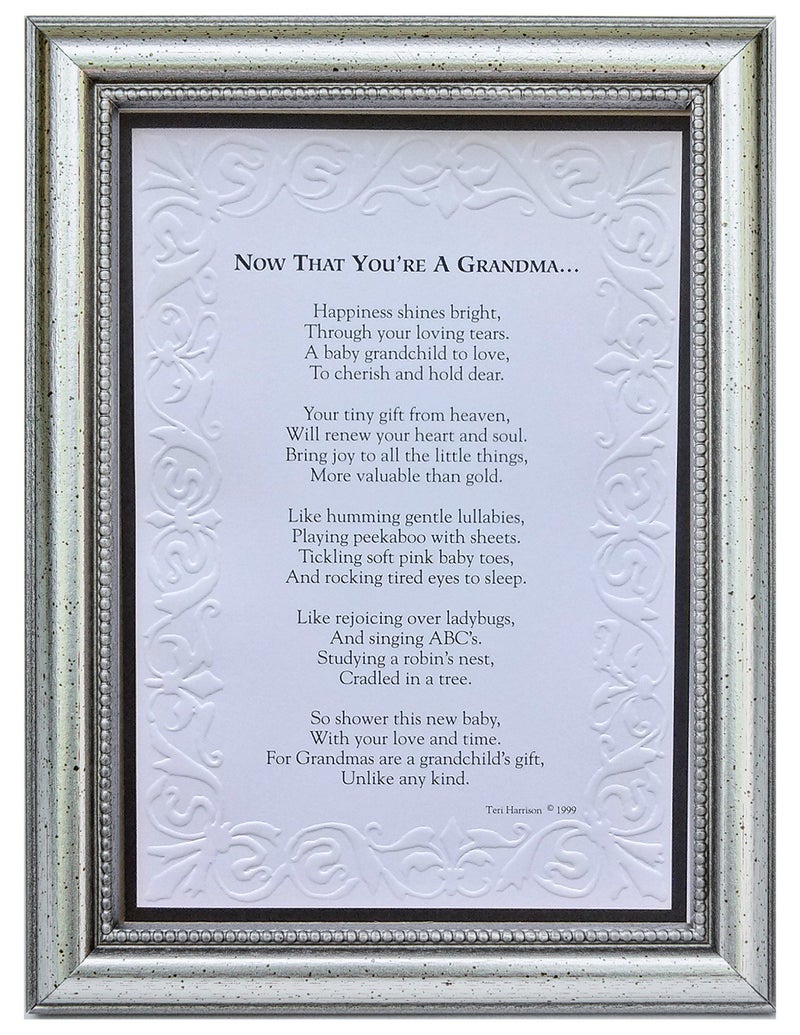 The Grandparent Gift Co. The Grandparent Gift Now That You're A Grandma Frame- Gift for New Grandma for Mother's Day, Christmas, Birthday - Image 1