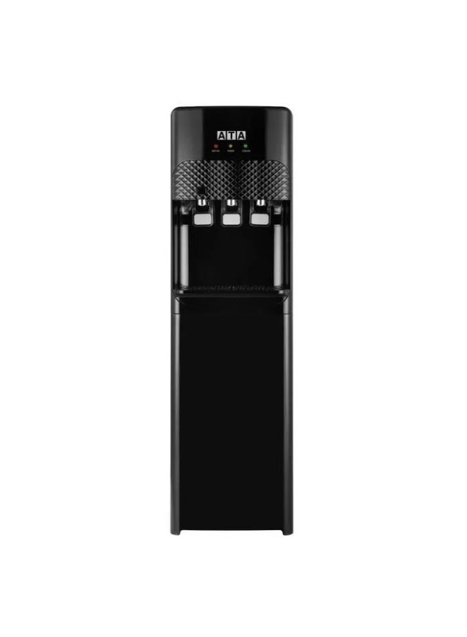 ATA Hot, Cold & Room Temperature Water Dispenser with Food Storage Container, 3 Taps, Black - WD002-DAI - Image 1