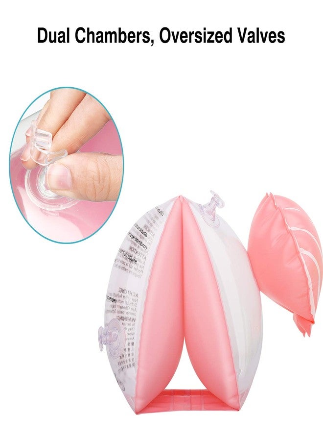 MoKo Arm Bands for Kids, Toddlers Begin to Swim Inflatable Pool Floats Sleeves, Cute Cartoon Swimming Wings Armlets Rings Floaties Tubes, Water Sports Learning Training Aids, Scallop - Image 5