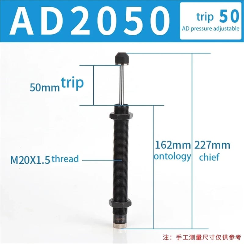 Pneumatic Adjustable Hydraulic Oil Pressure Buffer AD1410 AD1412 AD1416 AD1420 AD1425 AD2016 AD2020 1Pcs(AD2050) - Image 2