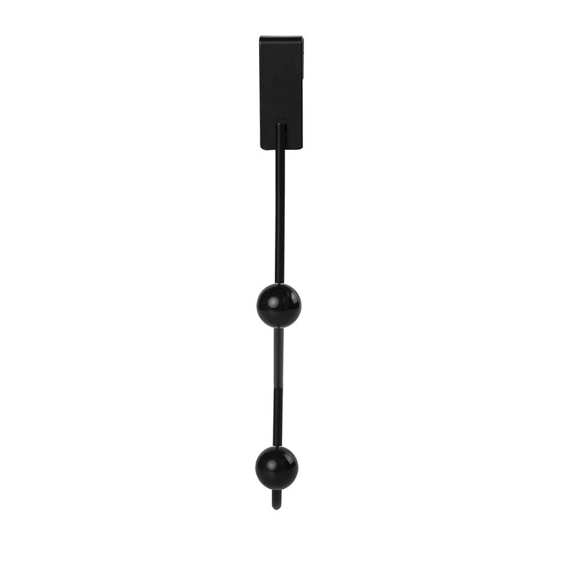 AIMERS Over The Door Hook Hanger Sturdy Metal Over Door Double Hanger Hooks for Hanging Clothing Towels Coats Hats Bag Clothes Over Door Hooks for Bathroom Living Room Black - Image 4