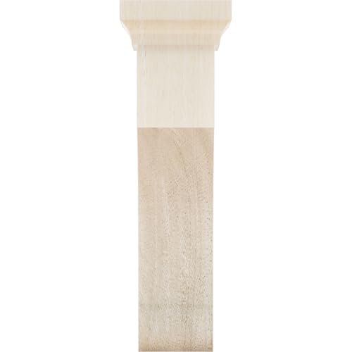 Ekena Millwork BKTW02X06X08GORW Medium Gomez Wood Wood Brackets, 2 1/2"W x 6"D x 8"H , Rubberwood - Image 2