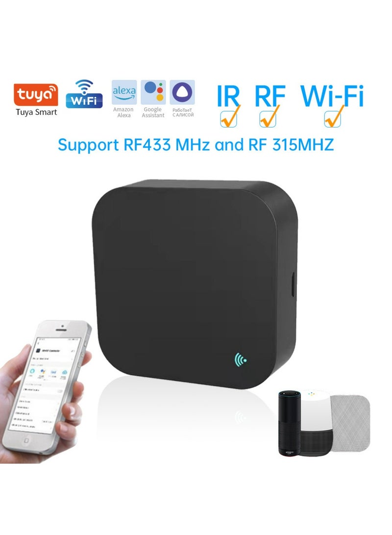 YOUGE Smart Wi-Fi Gateway,WiFi IR+FR Universal Remote: Smart Home Infrared Remote Blaster, Smart Remote Controller for TV STB, A/C, Curtain Motor, Tuya/Smart Life App Control, Compatible with Alexa - Image 1