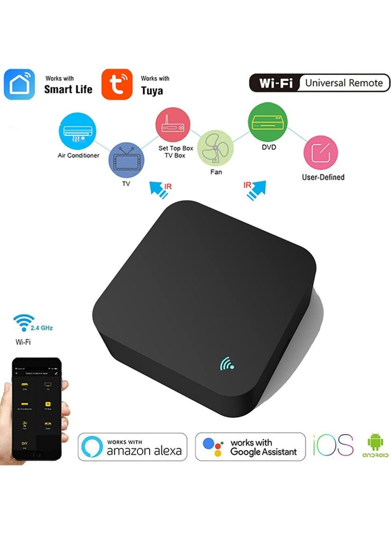 YOUGE Smart Wi-Fi Gateway,WiFi IR+FR Universal Remote: Smart Home Infrared Remote Blaster, Smart Remote Controller for TV STB, A/C, Curtain Motor, Tuya/Smart Life App Control, Compatible with Alexa - Image 2