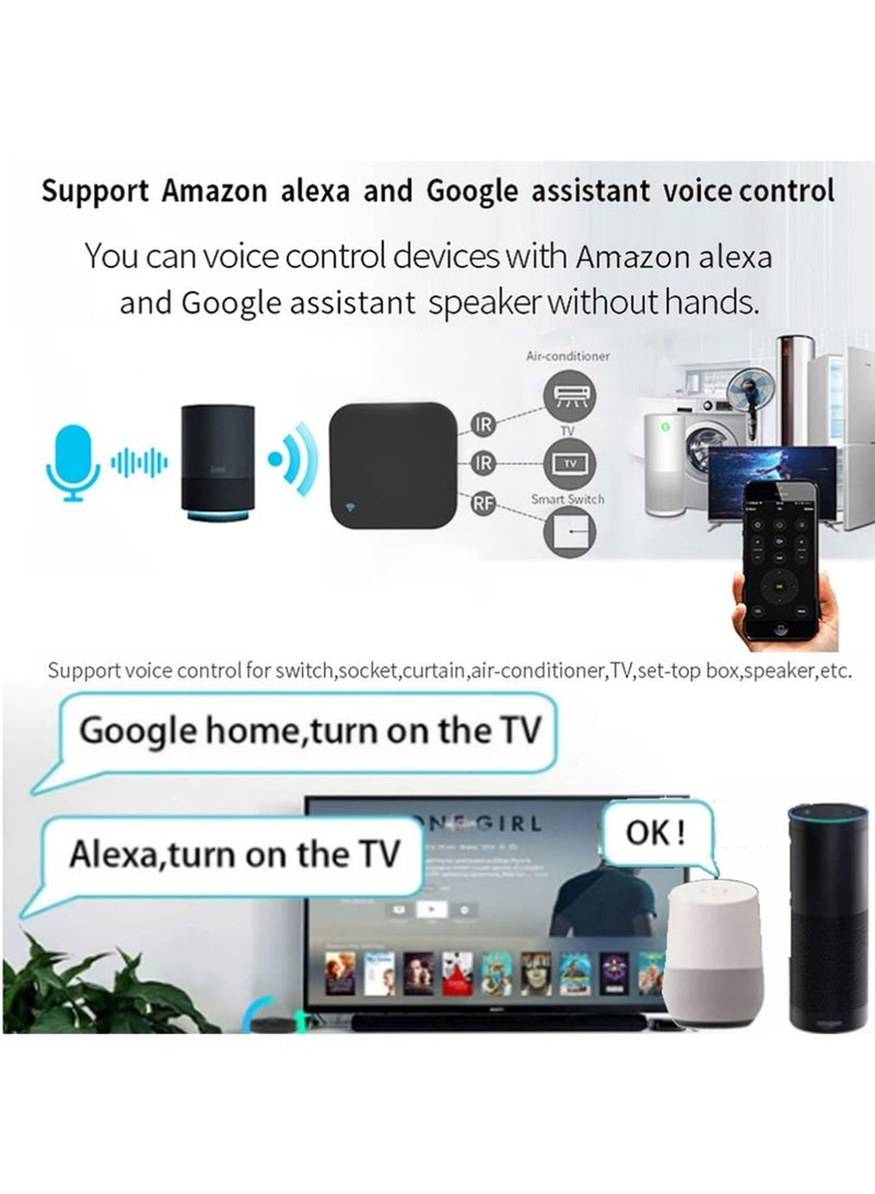 YOUGE Smart Wi-Fi Gateway,WiFi IR+FR Universal Remote: Smart Home Infrared Remote Blaster, Smart Remote Controller for TV STB, A/C, Curtain Motor, Tuya/Smart Life App Control, Compatible with Alexa - Image 4