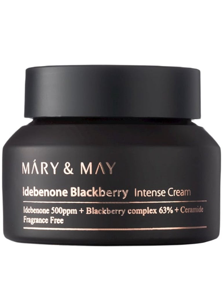 MARY & MAY IDEBENONE BLACKBERRY COMPLEX 70 G  INTENSE CREAM - Antioxidant-packed formula for skin firming and intense hydrating